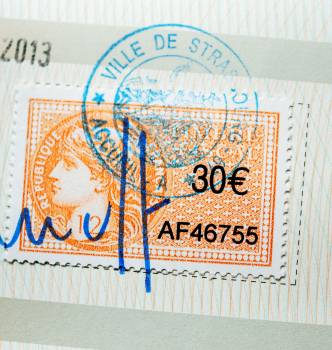 Timbres fiscaux