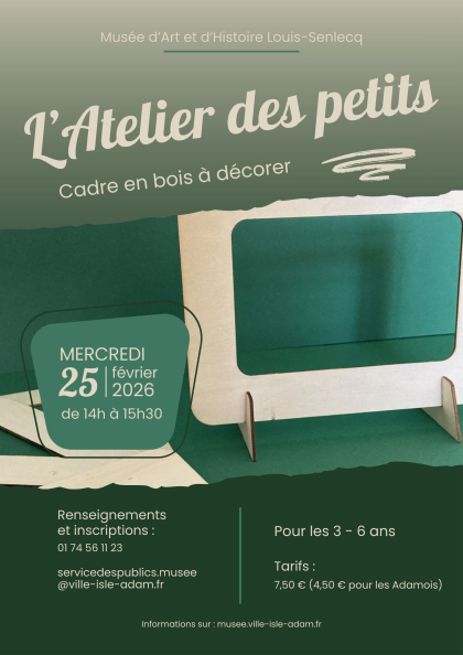 L'Atelier des Petits - Cadre en bois à décorer