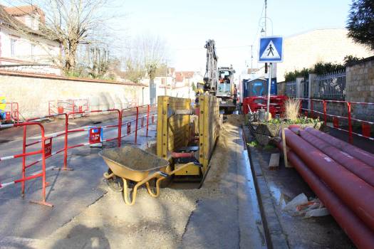 Travaux d'assainissement rue Saint Lazare