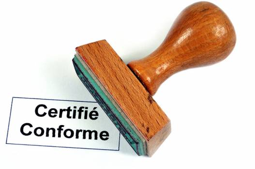 certifié conforme