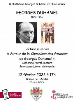 Lecture musicale "autour de la chronique des Pasquier" de Georges Duhamel