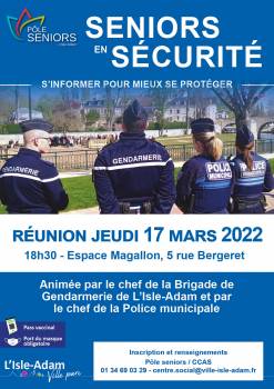 Réunion Séniors en sécurité