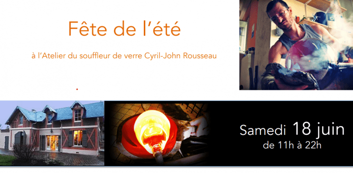Fête de l'été souffleur verre