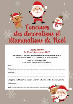 Concours des décorations de Noël 2022