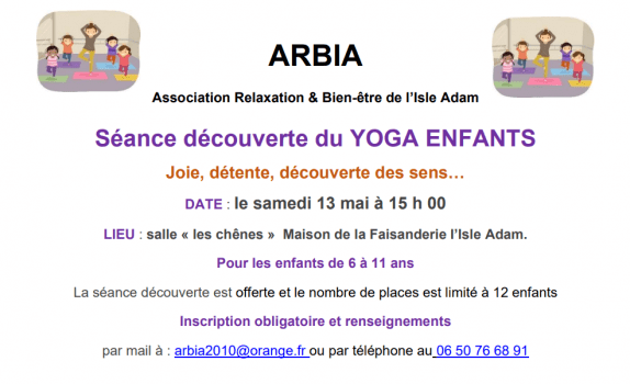 Séance découverte du Yoga Enfants