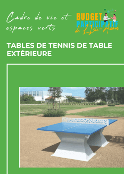 Tables de tennis