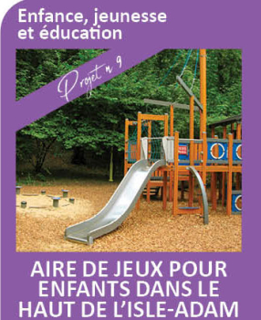 Aire de jeux pour les enfants dans le hait de L'Isle-Adam