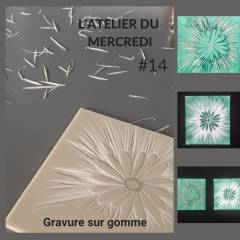 Atelier gravure sur gomme