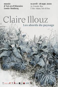 Affiche exposition Claire Illouz. Les abords du paysage