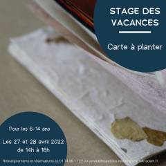 Stage des vacances d'avril