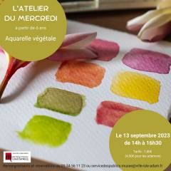 L'Atelier du mercredi - Aquarelle végétale