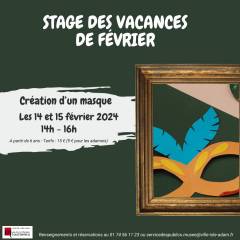 Stage vacances février 2024