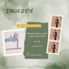 Stage d'été - Mon théâtre d'ombres