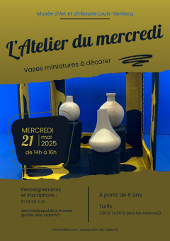 L'atelier du mercredi - Vases à décorer