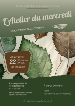 L'Atelier du mercredi - Empreintes automnales