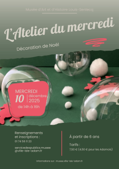 L'Atelier du mercredi - Décoration de Noël