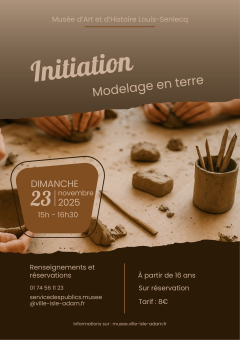 Initiation au modelage en terre