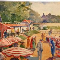 Léon Fort - La plage de L'Isle-Adam Léon Fort - La plage de L'Isle-Adam